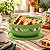 Tupperware Tigela Aloha Folhas de Ouro 2 litros Verde - Imagem 2