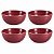 Kit Tupperware Tigelinha Allegra Merlot Glitter 250ml 4 peças - Imagem 1
