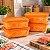 Kit Tupperware Freezer Line 450ml Laranja 4 peças - Imagem 3