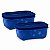 Kit Tupperware Freezer Line 450ml Azul Mar Profundo 2 peças - Imagem 1