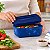 Kit Tupperware Freezer Line 450ml Azul Mar Profundo 2 peças - Imagem 3