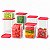 Kit Tupperware PDA 12/2026 Refri Line Quadrada 8 peças - Imagem 1
