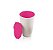 Tupperware Copo Allegra 450ml Rosa e Branco - Imagem 1