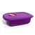Tupperware Cristalwave Geração II Retangular 1 Litro Roxa - Imagem 1