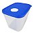 Tupperware Freezertime 1,1 Litro Transparente tampa azul - Imagem 1
