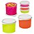 Tupperware Redondinha 500ml + Mini Snack Cup 70ml Neon Kit 6 Peças - Imagem 1