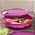 Tupperware Cristalwave com Divisórias 1,4 litro Roxo Geração 3 - Imagem 6