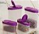 Tupperware Kit Porta Temperos Grande Pequeno 4 peças Roxo - Imagem 1