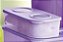 Tupperware Fresh 'n Cool 1 litro Retangular Roxo - Imagem 1
