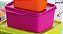 Tupperware Basic Line Neon Rosa 500ml - Imagem 1
