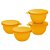 Tupperware Tigela Murano 200ml Papaya kit 4 Peças - Imagem 1