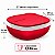 Tupperware Tigela Allegra Quadrada 2,5 Litros Vermelha - Imagem 2