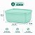 Tupperware Refri Line Quadrado 650ml Verde Aquamarine - Imagem 2