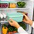 Tupperware Refri Line Quadrado 650ml Verde Aquamarine - Imagem 3