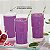 Tupperware Copo Colors 355ml Roxo tampa Branca Kit 4 peças - Imagem 2