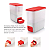 Tupperware Rice Dispenser Arroz 10kg Conserva e Mede Vermelho - Imagem 3