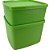 Tupperware Jeitoso 800ml + Jeitosinho Neve 400ml Verde Kit 2 Peças - Imagem 1