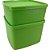 Tupperware Jeitoso 800ml + Jeitosinho Neve 400ml Verde Kit 2 Peças - Imagem 1