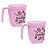 Tupperware Caneca Allegra Loucos por Chocolate 400ml Rosa Kit 2 Peças - Imagem 1