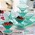 Tupperware Bandeja Retangular + 6 Tacinhas Premier 160 ml Verde Mint - Imagem 1