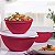 Tupperware Kit Tigela Maravilhosa 2,6 e 1 litros Vermelho 3 peças - Imagem 1
