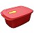 Tupperware Cristalwave Quadrado Geração II 1,7 litro Vermelho - Imagem 1