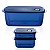 Tupperware Kit Vent N Serve Container Azul 3 peças - Imagem 1