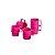 Tupperware Mini Canecas 40ml Rosa Pink 5 peças - Imagem 1