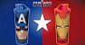 Tupperware Copo Capitão América + Homem de Ferro kit 2 peças - Imagem 1