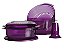Tupperware Microplus Stack Cooker Roxo kit 3 peças - Imagem 1