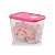 Tupperware Freezertime 1 litro Transparente tampa Rosa - Imagem 1