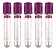 Tubo Coleta Vácuo Plástico Edta K3 4ml Hemograma 100 unidades - Labor Import - Imagem 1