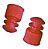 Tampa Para Tubo De Ensaio Vermelha 12mm X 75mm Cralplast com 1000 unidades - Imagem 1