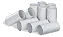 Bocal para espirometria Alpharad pacote 200 unidades - Imagem 1