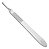 Cabo Para Bisturi Nº 4 Aço Inox 14cm - Mocar - Imagem 1