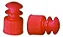 Tampa Para Tubo De Ensaio Vermelha 12mm X 75mm Labor Import com 100 unidades - Imagem 1