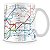 Caneca Mapa metrô de Londres - Imagem 5