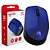 Mouse Usb Sem Fio USB Azul 1000 Dpi - M-W17BL - C3 Plus - Imagem 1