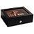 Caixa Umidora Black para 30 charutos - Tampa de Vidro com Higrômetro Digital e Efusor - Imagem 1