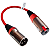 Adaptador XLR (macho ou fêmea) + Jack P10 COM TRAVA (J10 fêmea) Blindado - Imagem 1