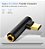 Adaptador USB C 90 graus para fone de ouvido P2 e microfone - Imagem 2