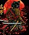 Estampa Costas Gato Samurai - Imagem 2