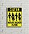 Placa de Parede Caution Mutant children playing - Imagem 1