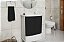 Gabinete P/ Banheiro Astra Gab Fit Pvc 2 Portas + Gavetão Branco com Preto - Imagem 1