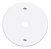 Placa Redonda Cega com Furo 3" Blanc Fame - Imagem 1
