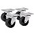 **Rodizio Pp 40 Mm 35 Kg S/Freio Kit 4 Pcs - Imagem 1