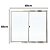 Janela em Aluminio Vidros Lisos 2 Folhas  60cm x 60cm - Imagem 2