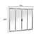 Janela Aluminio 4 Folhas Vidro Liso 100c X 150 - Imagem 2