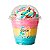 Copo algodão doce tampa bolha + marshmallow tricolor - Imagem 1