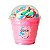 Copo algodão doce tampa bolha + marshmallow unicolor - Imagem 1
